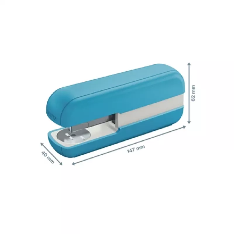 Leitz Cosy Stapler 30 arkuszy, 30 arkuszy, Niebieski, Standardowe zszywanie, 26/6, Metal, Plastik, 80 g/m²