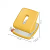 Dziurkacz Leitz Cosy 2-otworowy na 30 kartek, 30 kartek, żółty, plastik, 8 cm, 5,5 mm, A4