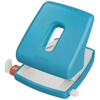 Leitz Cosy Dziurkacz 2-otworowy na 30 arkuszy, 30 arkuszy, Niebieski, Plastik, 8 cm, 5,5 mm, A4