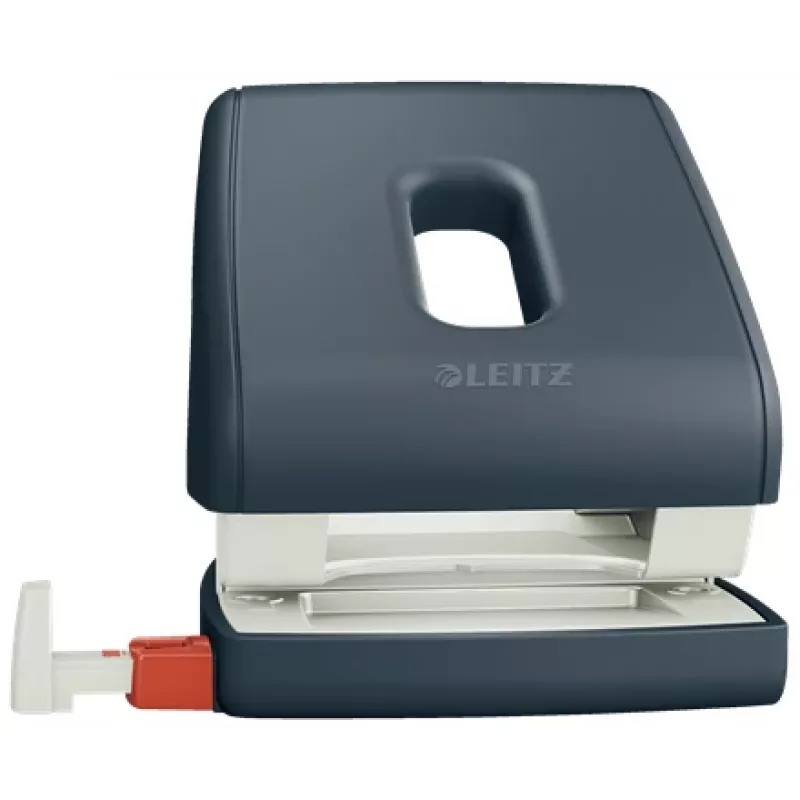 Leitz Cosy Dziurkacz 2-otworowy 30 arkuszy, 30 arkuszy, Czarny, Plastik, 8 cm, 5.5 mm, A4, A5, A6, Folio, US-Quart, 8 x 8 x 8 cm