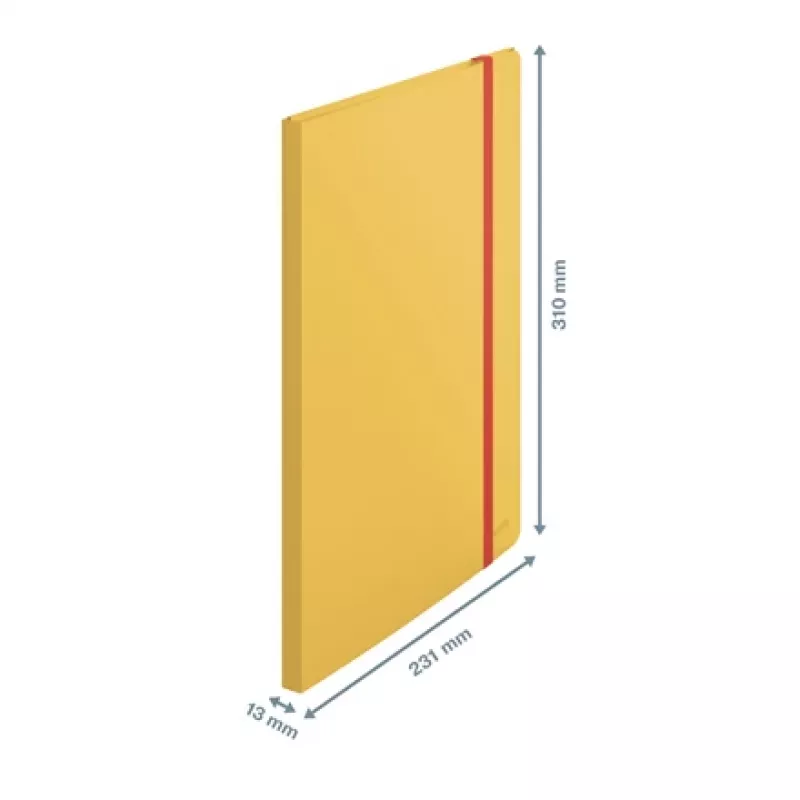 Leitz Cosy Mobile książka prezentacyjna Plus, żółty, polipropylen (PP), 20 kieszeni, pionowy, A4, 231 mm