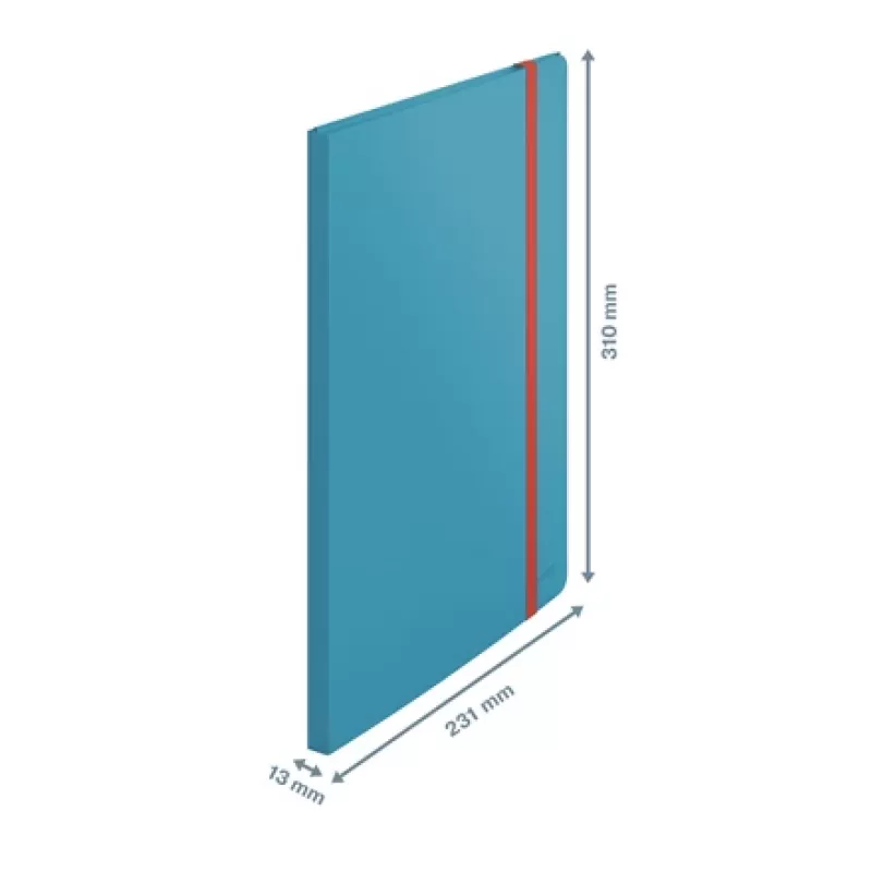 Leitz Cosy Mobile książka prezentacyjna Plus, niebieski, polipropylen (PP), 20 kieszeni, pionowa, A4, 231 mm