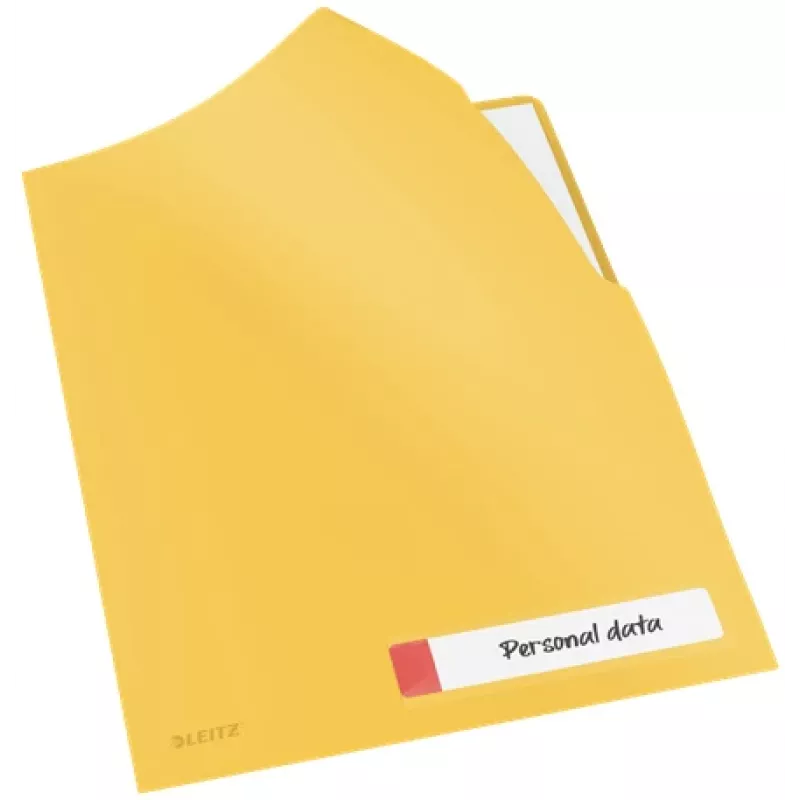 Leitz Cosy Privacy Folder, konwencjonalna teczka na dokumenty, A4, polipropylen (PP), żółty, mat, portret