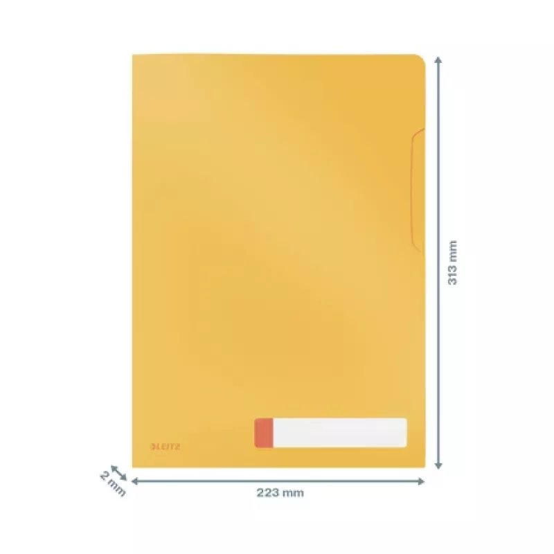 Leitz Cosy Privacy Folder, konwencjonalna teczka na dokumenty, A4, polipropylen (PP), żółty, mat, portret