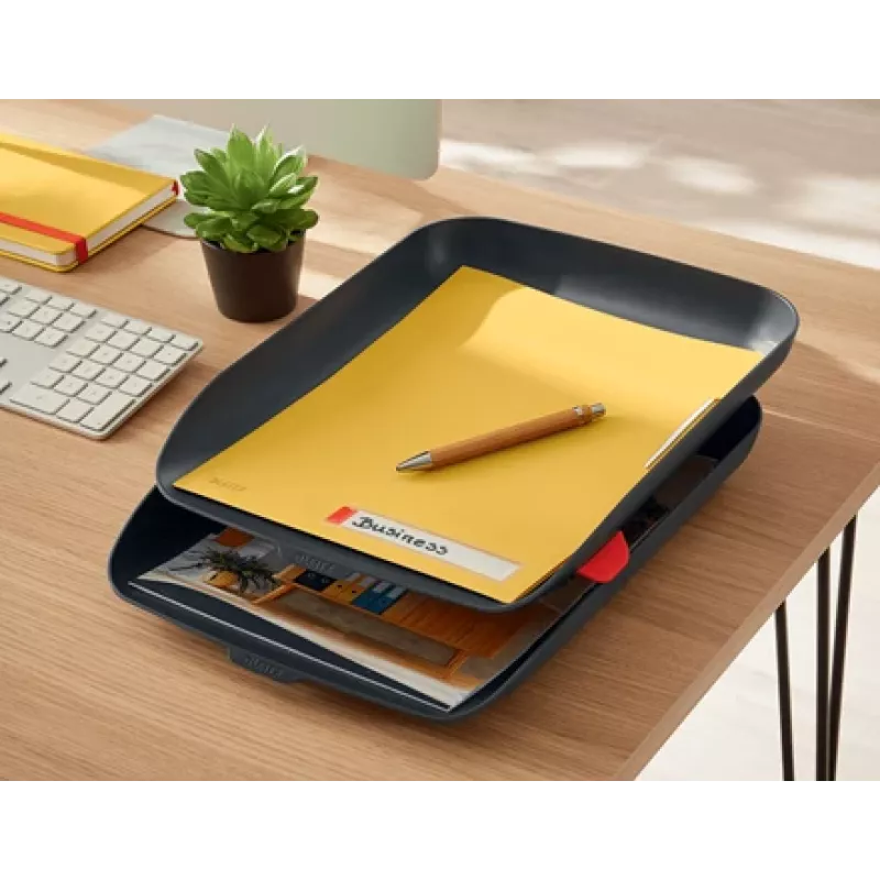 Leitz Cosy Privacy Folder, konwencjonalna teczka na dokumenty, A4, polipropylen (PP), żółty, mat, portret