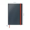 Leitz Cosy Notebook Soft Touch w kratkę z twardą oprawą, monochromatyczny, czarny, B5, 80 arkuszy, matowy, 100 g/m²