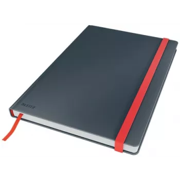 Leitz Cosy Notebook Soft Touch Ruled with Hardcover, Monochromatic, Czarny, B5, 80 sheets, Matt, 100 g/m²