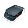 Leitz Cosy Letter Tray, Set of 3, Polystyrene (PS), Czarny, A4, A4, 274 mm, 456 mm