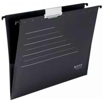 Leitz Alpha® Recycle Card Suspension Pocket, A4, Czarny, Karton, 80 g/m², 150 arkuszy, 348 mm