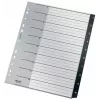 Leitz Recycle Index, PP, extra szeroki, Numeric tab index, Polipropylen (PP), Czarny, Biały, Pionowa, A4 Maxi, 160 g/m²