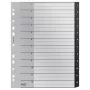 Leitz Recycle Index, PP, extra szeroki, numeryczny przekładka indeksująca, polipropylen (PP), czarny, biały, pionowa, A4 Maxi, 160 g/m²