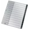 Leitz Recycle Index, PP, extra szeroki, numeryczny przekładka indeksująca, polipropylen (PP), czarny, biały, pionowa, A4 Maxi, 160 g/m²