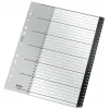 Leitz Recycle Index, PP, extra szeroki, Indeks numeryczny, Polipropylen (PP), Czarny, Biały, Pionowy, A4 Maxi, 160 g/m²