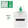 Leitz IQ Protect Premium niszczarka do papieru 6X P4, 4 x 40 mm, 10 L, 100 arkuszy, 55 dB, dotykowa, 6 arkuszy
