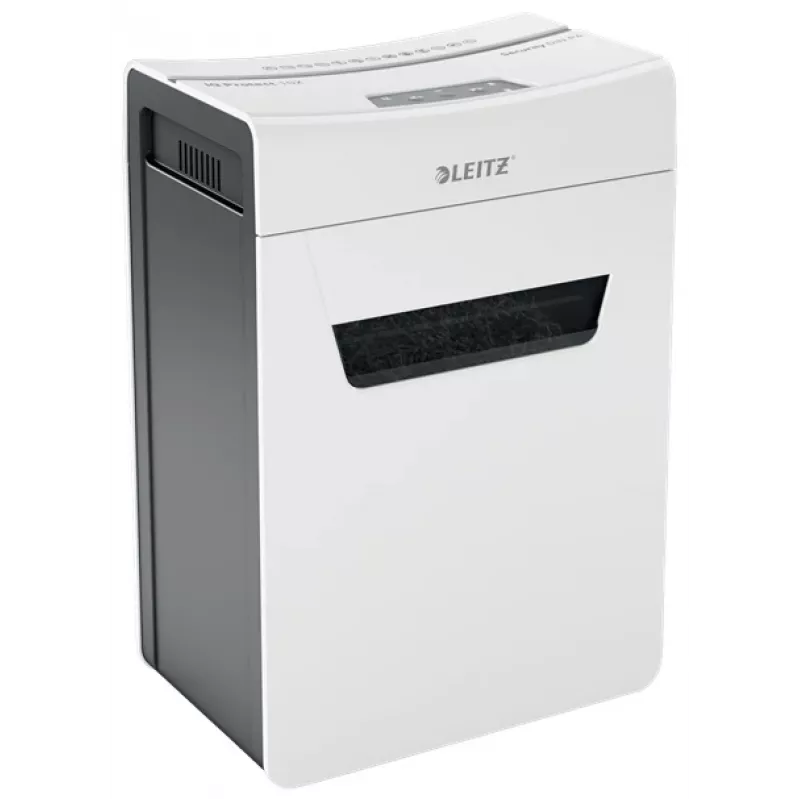 Leitz IQ Protect Premium Niszczarka do papieru 10X P4, 4 x 40 mm, 18 L, 150 arkuszy, 55 dB, dotykowe sterowanie, 10 arkuszy