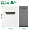 Leitz IQ Protect Premium Niszczarka do papieru 10X P4, 4 x 40 mm, 18 L, 150 arkuszy, 55 dB, dotykowe sterowanie, 10 arkuszy