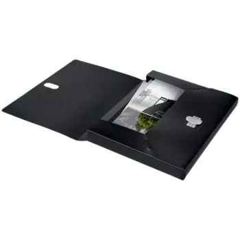 Leitz Recycle Box File, teczka wiązana, A4, polipropylen (PP), czarny, matowy, 250 arkuszy