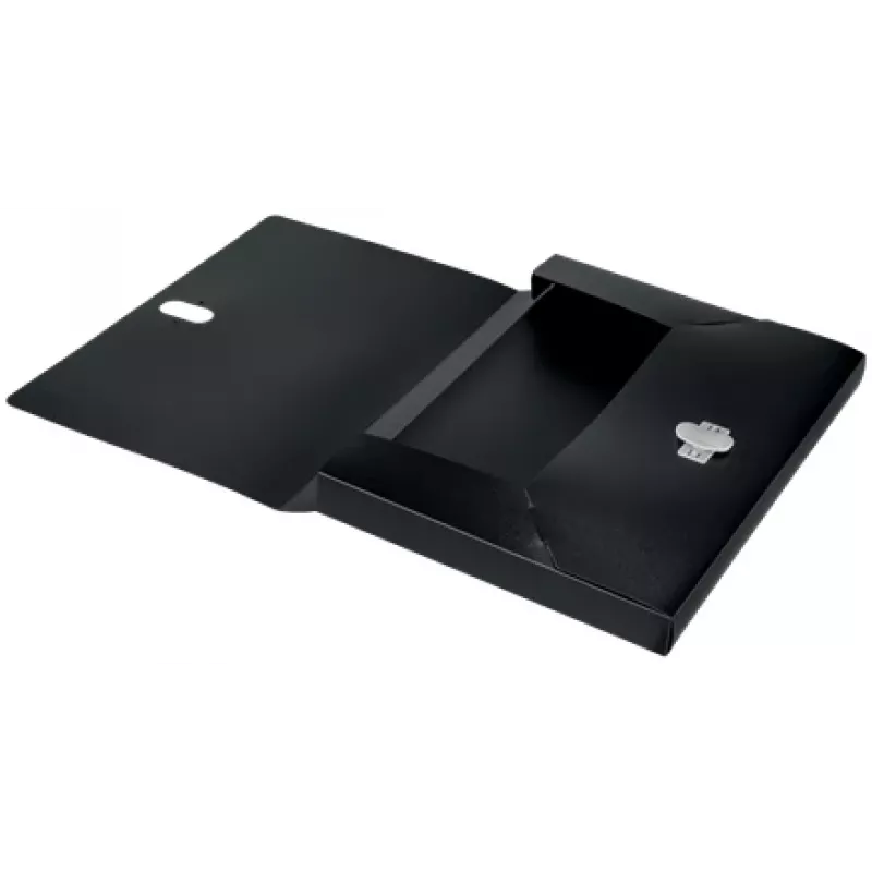 Leitz Recycle Box File, teczka wiązana, A4, polipropylen (PP), czarny, matowy, 250 arkuszy