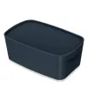 Leitz MyBox Cosy Small z pokrywką, Pudełko do przechowywania, Pudełko do przechowywania, Szary, Prostokątny, Plastik, Monochromatyczny, Do użytku wewnątrz