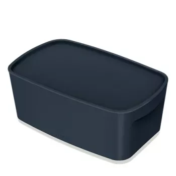 Leitz MyBox Cosy Small z pokrywką, Pudełko do przechowywania, Pudełko do przechowywania, Szary, Prostokątny, Plastik, Monochromatyczny, Do użytku wewnątrz