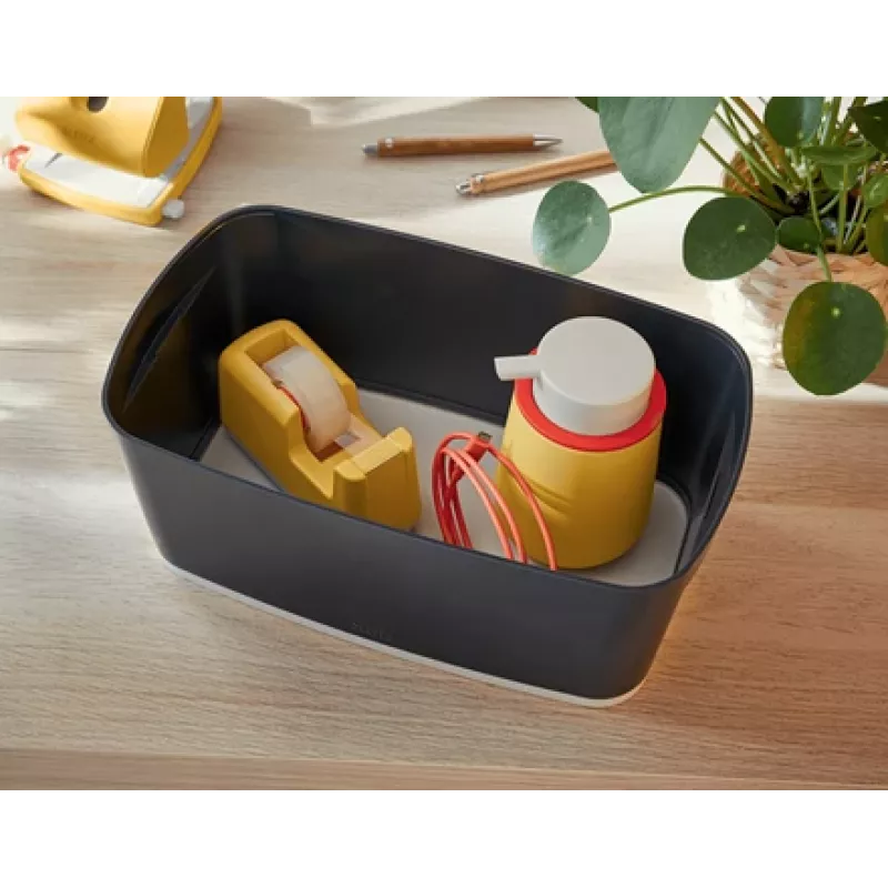 Leitz MyBox Cosy Small z pokrywką, Pudełko do przechowywania, Pudełko do przechowywania, Szary, Prostokątny, Plastik, Monochromatyczny, Do użytku wewnątrz
