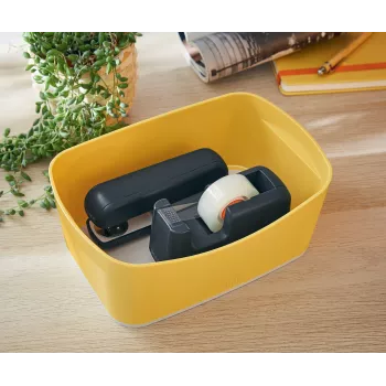 Leitz MyBox Cosy Tacka do przechowywania, Tacka do przechowywania, Żółty, Prostokątny, Plastik, Monochromatyczny, 246 mm