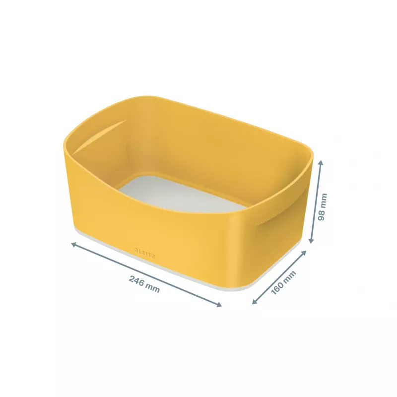 Leitz MyBox Cosy Tacka do przechowywania, Tacka do przechowywania, Żółty, Prostokątny, Plastik, Monochromatyczny, 246 mm