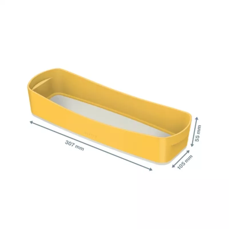 Organizer Leitz MyBox Cosy długi, przechowywanie, pudełko do przechowywania, żółty, prostokątny, plastik, monochromatyczny, 307 mm