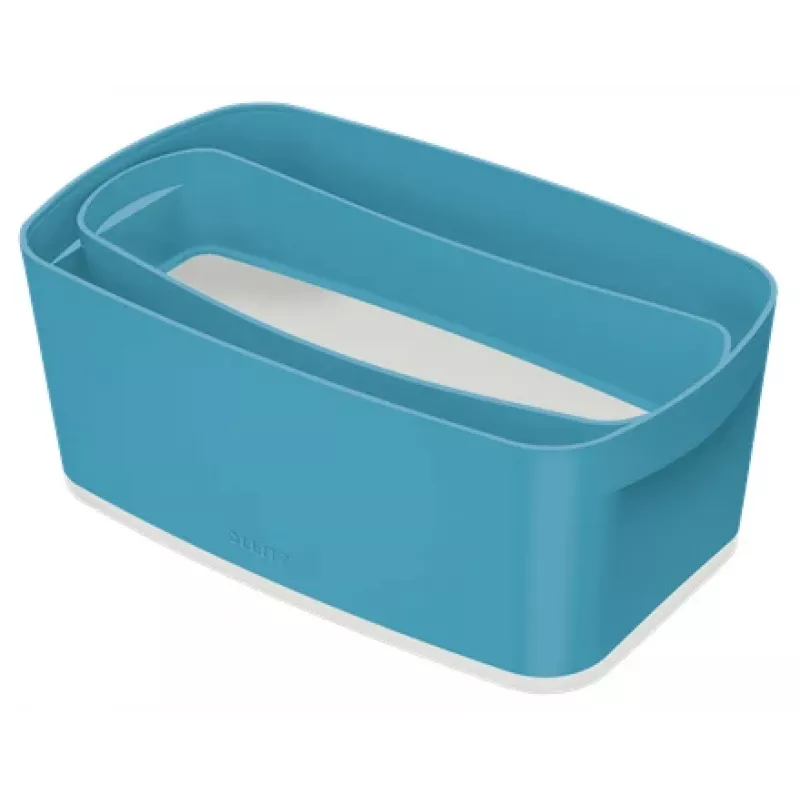 Leitz MyBox Cosy Organiser Tray Long, Przechowywanie, Pudełko do przechowywania, Niebieski, Prostokątny, Plastik, Monochromatyczny, 307 mm