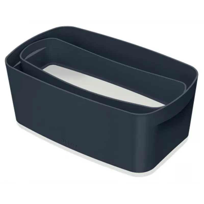 Leitz MyBox Cosy Organiser Tray Long, Pojemnik do przechowywania, Pudełko do przechowywania, Szary, Prostokątny, Plastik, Monochromatyczny, Do wnętrz