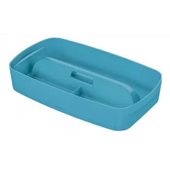 Leitz MyBox Cosy Organizer Tray with handle Small, Storage, niebieski, Tworzywo sztuczne, 307 mm, 181 mm, 56 mm, 300 g