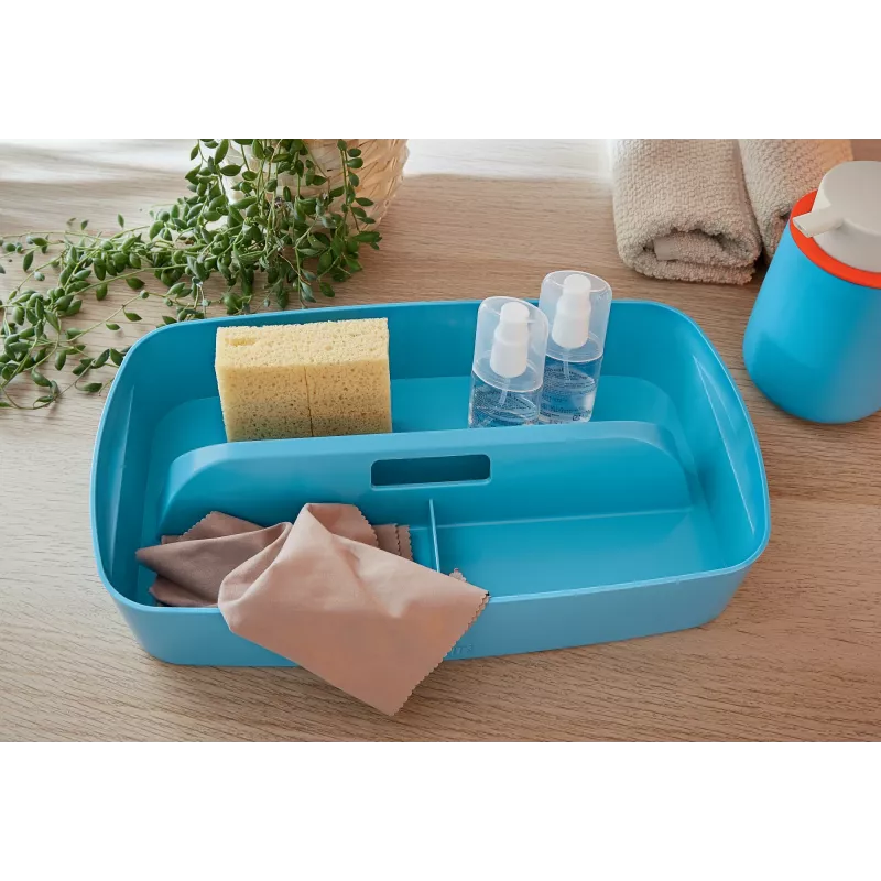 Leitz MyBox Cosy Organizer Tray with handle Small, Storage, niebieski, Tworzywo sztuczne, 307 mm, 181 mm, 56 mm, 300 g