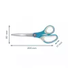 Leitz Cosy Titanium Office Scissors 205 mm, Adult, prosty cut, Single, niebieski, Stainless steel, Office scissors