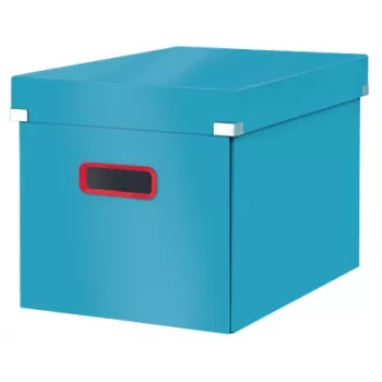 Leitz Click & Store Cosy Cube Duży pojemnik do przechowywania, Pojemnik do przechowywania, Niebieski, Prostokątny, Karton, Monochromatyczny, Do użytku wewnętrznego