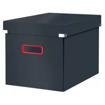 Leitz Click & Store Cosy Cube Duży Pojemnik Do Przechowywania, Pojemnik do przechowywania, Szary, Prostokątny, Karton, Monochromatyczny, Do użytku wewnętrznego