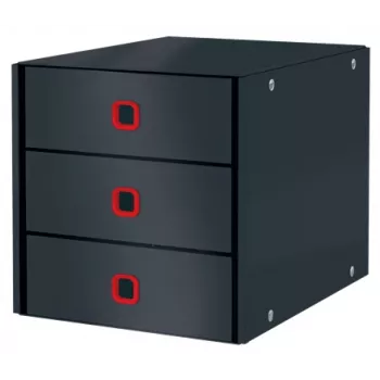 Leitz Click & Store Cosy szafka na szuflady (3 szuflady), szary, karton, 286 mm, 358 mm, 282 mm