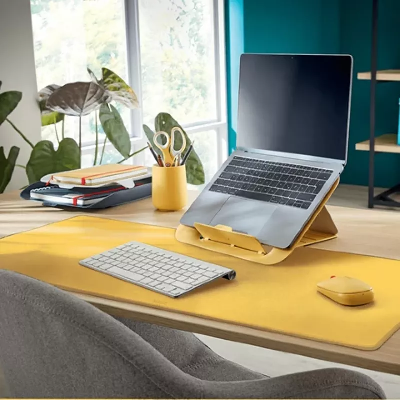 Mysz Leitz Cosy Wireless, symetryczna, RF Wireless + Bluetooth, 4000 DPI, pomarańczowa