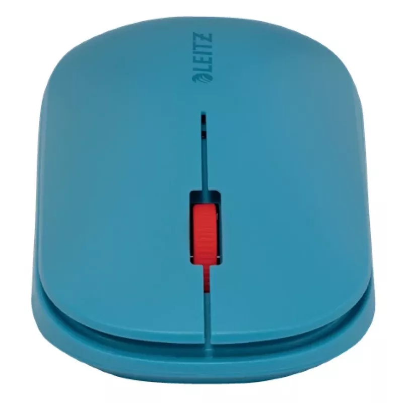 Leitz Cosy Mysz Bezprzewodowa, symetryczna, RF Bezprzewodowa + Bluetooth, 4000 DPI, Niebieska