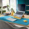 Leitz Cosy Mysz Bezprzewodowa, symetryczna, RF Bezprzewodowa + Bluetooth, 4000 DPI, Niebieska