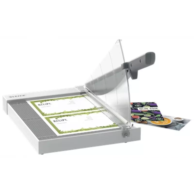 Gilotyna precyzyjna Leitz Precision Home A4, 8 arkuszy, A4, 80 g/m², szary, guma, 298 mm