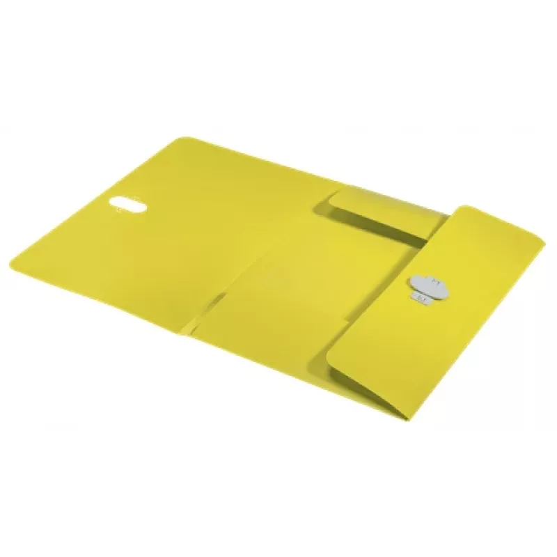 Leitz Recycle teczka z 3 klapami, Teczka kopertowa, A4, Polipropylen (PP), Żółty, Pozioma, 150 arkuszy