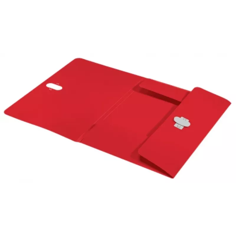 Leitz Recycle teczka z 3 klapkami, Teczka kopertowa, A4, Polipropylen (PP), Czerwony, Poziomy, 150 arkuszy
