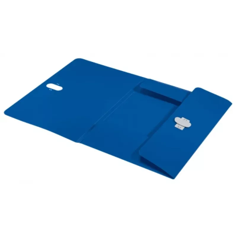 Leitz Recycle teczka z 3 klapkami, Teczka kopertowa, A4, Polipropylen (PP), Niebieski, Pozioma, 150 arkuszy
