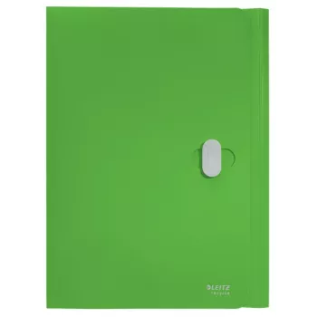 Leitz Recycle teczka z 3 klapkami, Teczka kopertowa, A4, Polipropylen (PP), Zielony, Pozioma, 150 arkuszy