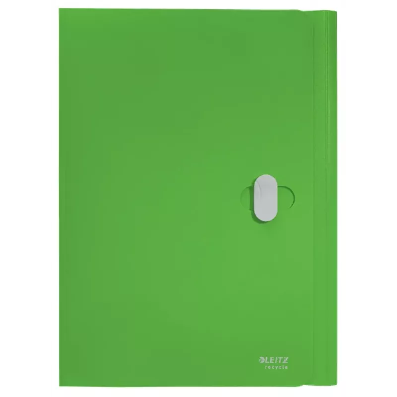Leitz Recycle teczka z 3 klapkami, Teczka kopertowa, A4, Polipropylen (PP), Zielony, Pozioma, 150 arkuszy