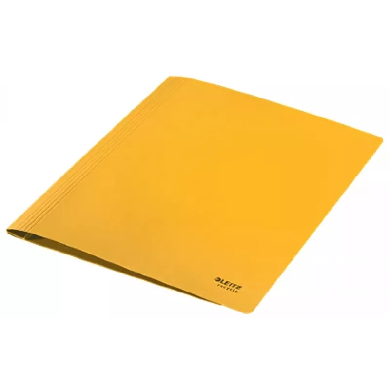 Leitz Recycle Card płaski File, konwencjonalna teczka na dokumenty, A4, karton, żółty, pozioma/pionowa, 250 arkuszy