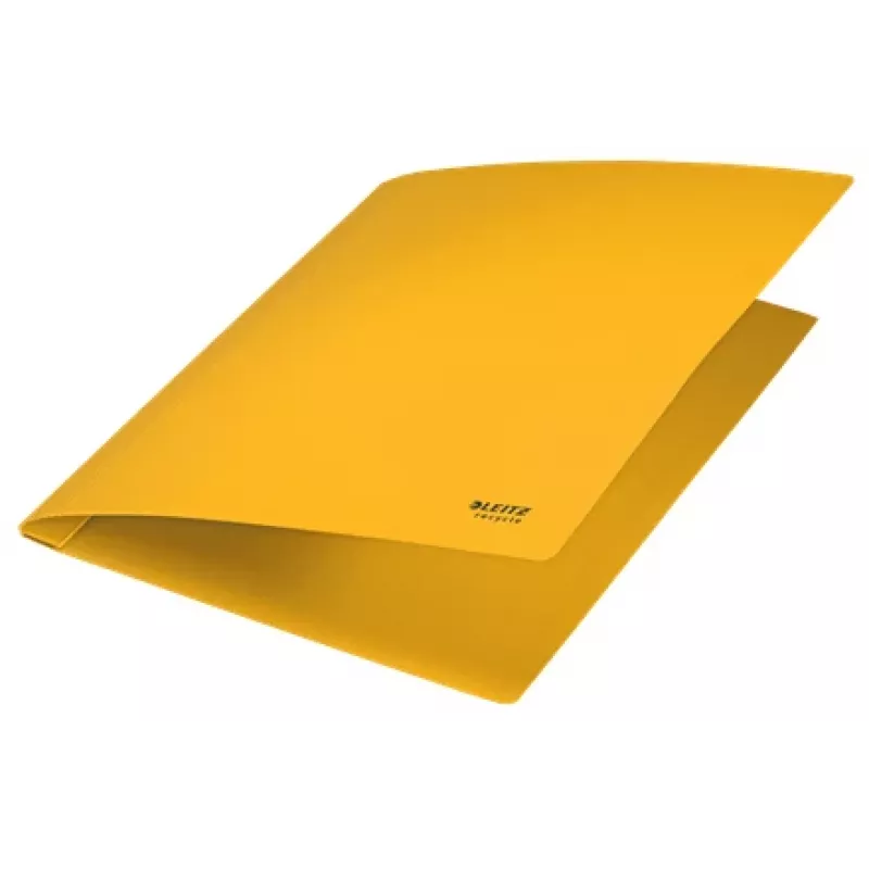 Leitz Recycle Card płaski File, konwencjonalna teczka na dokumenty, A4, karton, żółty, pozioma/pionowa, 250 arkuszy