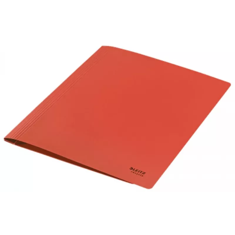 Leitz Recycle Card płaski File, konwencjonalna teczka na dokumenty, A4, karton, czerwony, pozioma/pionowa, 250 arkuszy