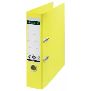Leitz 180° Recycle segregator dźwigniowy, A4, okrągły pierścień, przechowywanie, karton, żółty, żółty