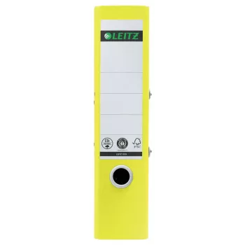 Leitz 180° Recycle segregator dźwigniowy, A4, okrągły pierścień, przechowywanie, karton, żółty, żółty